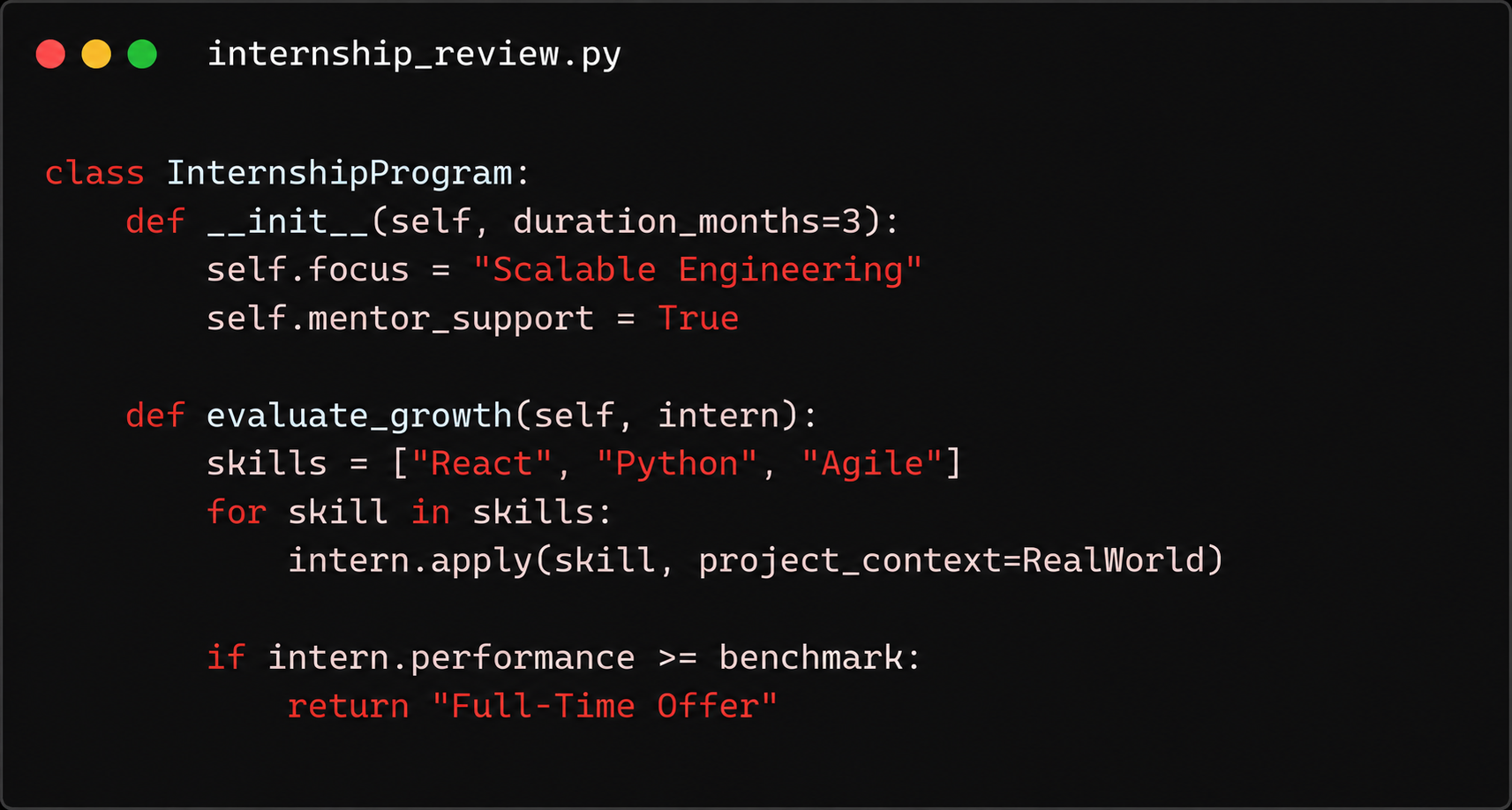 SolutionCrow internship curriculum